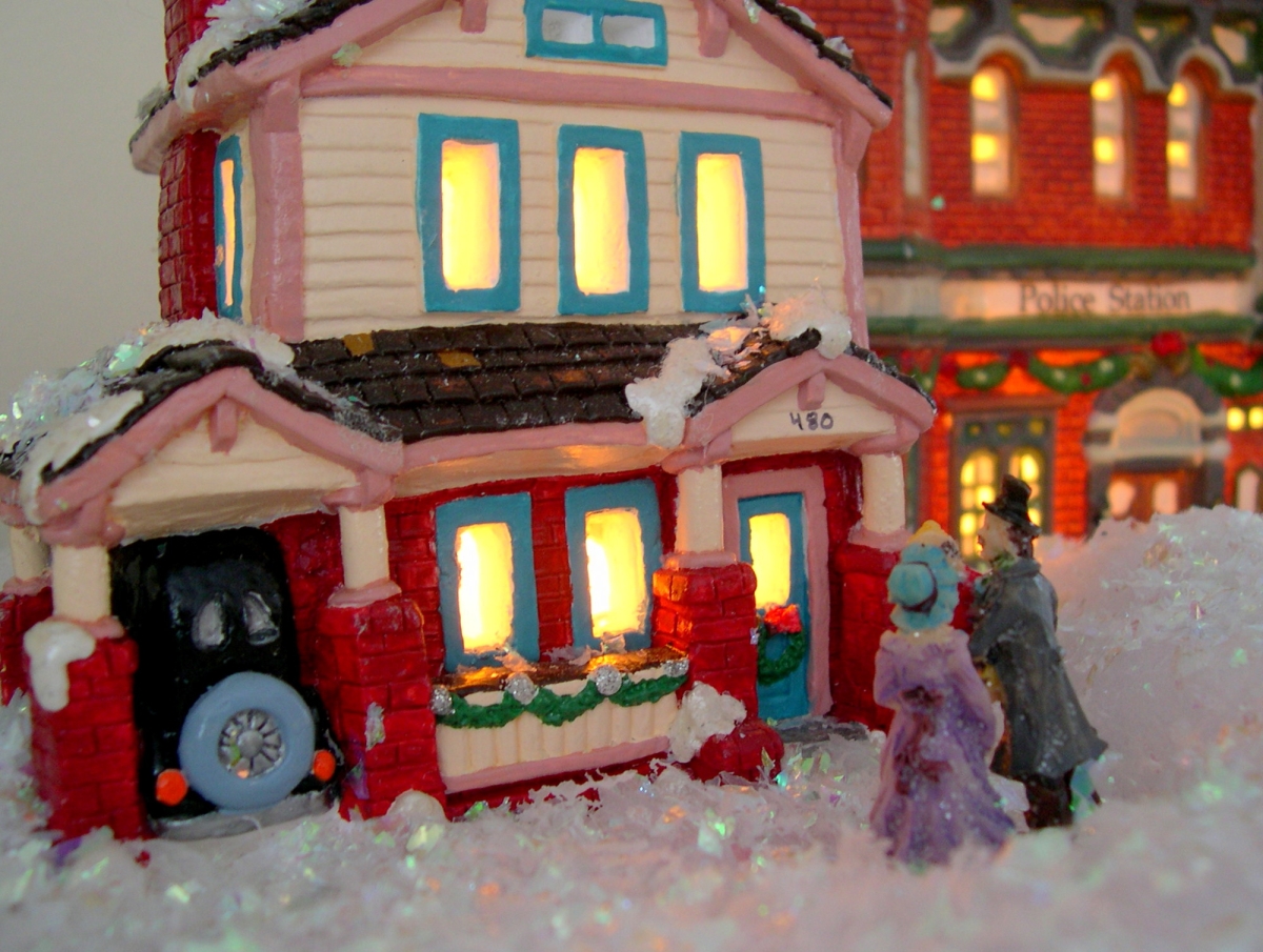 Our DIY Christmas Village – New England's Narrow Road