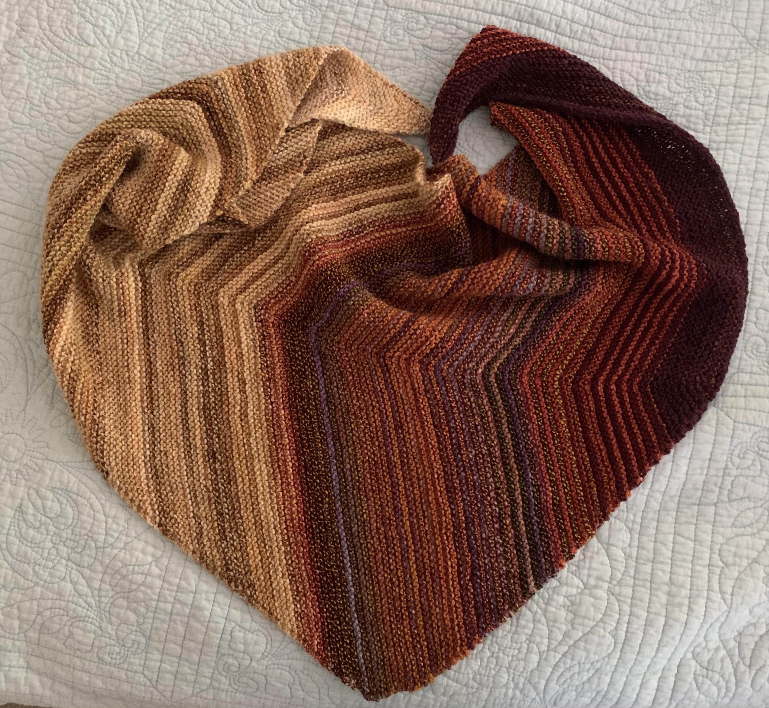 Hidden Gems shawl knitting