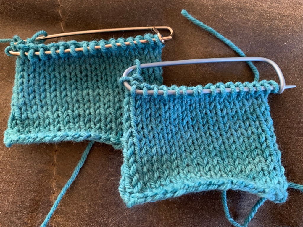 Little pocket liners are knit first.